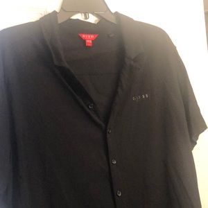 Button up guess rayon shirt